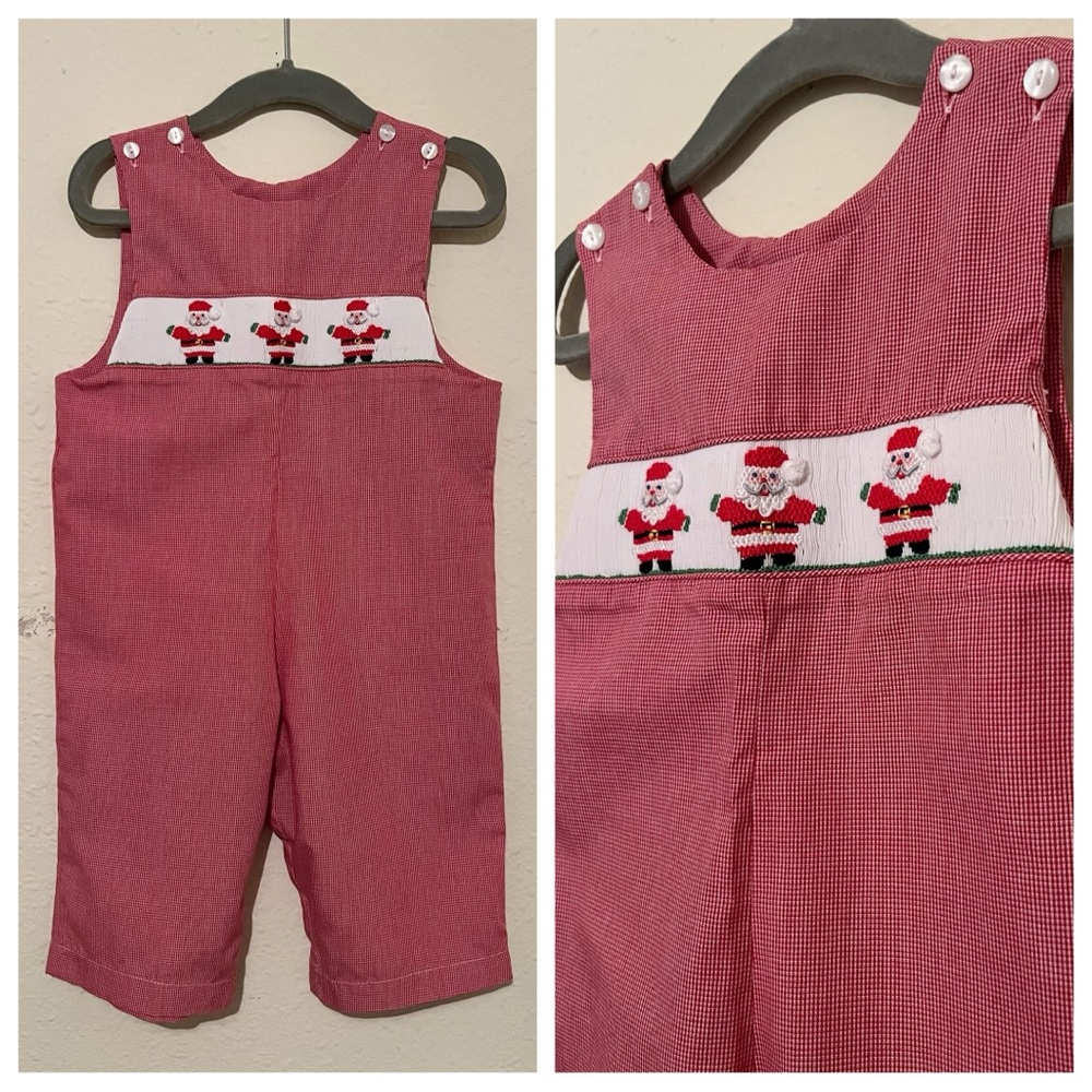 Edgehill Collection Red Santa Overalls